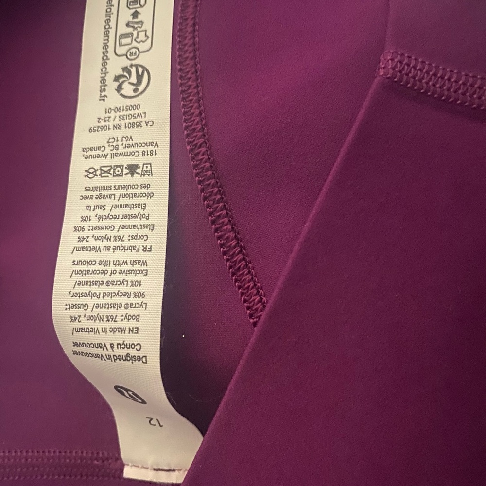 Lululemon Purple Leggings - Picture 2 of 3